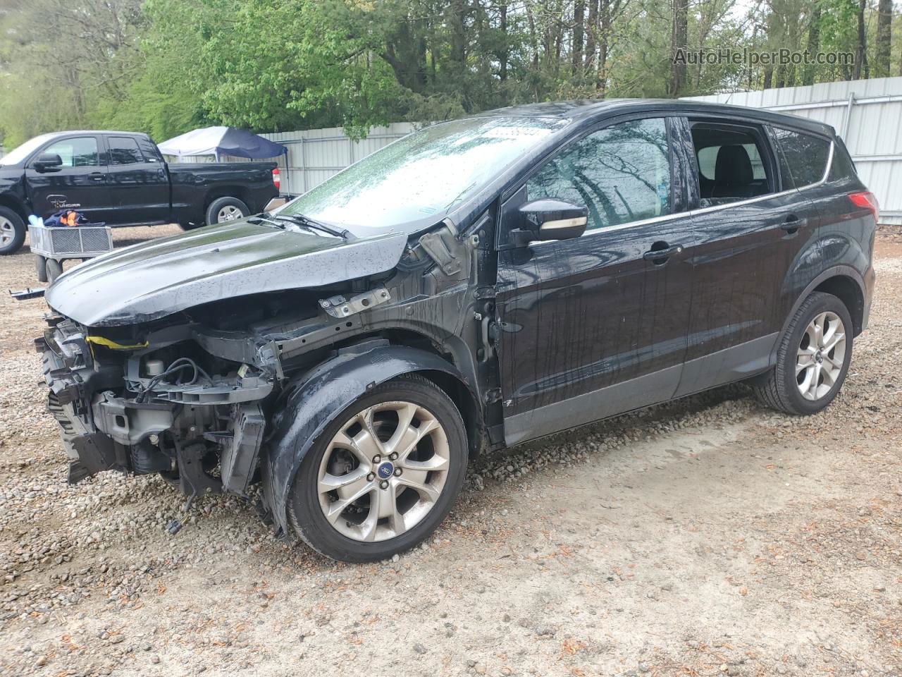 2013 Ford Escape Sel Black vin: 1FMCU0H98DUA41040