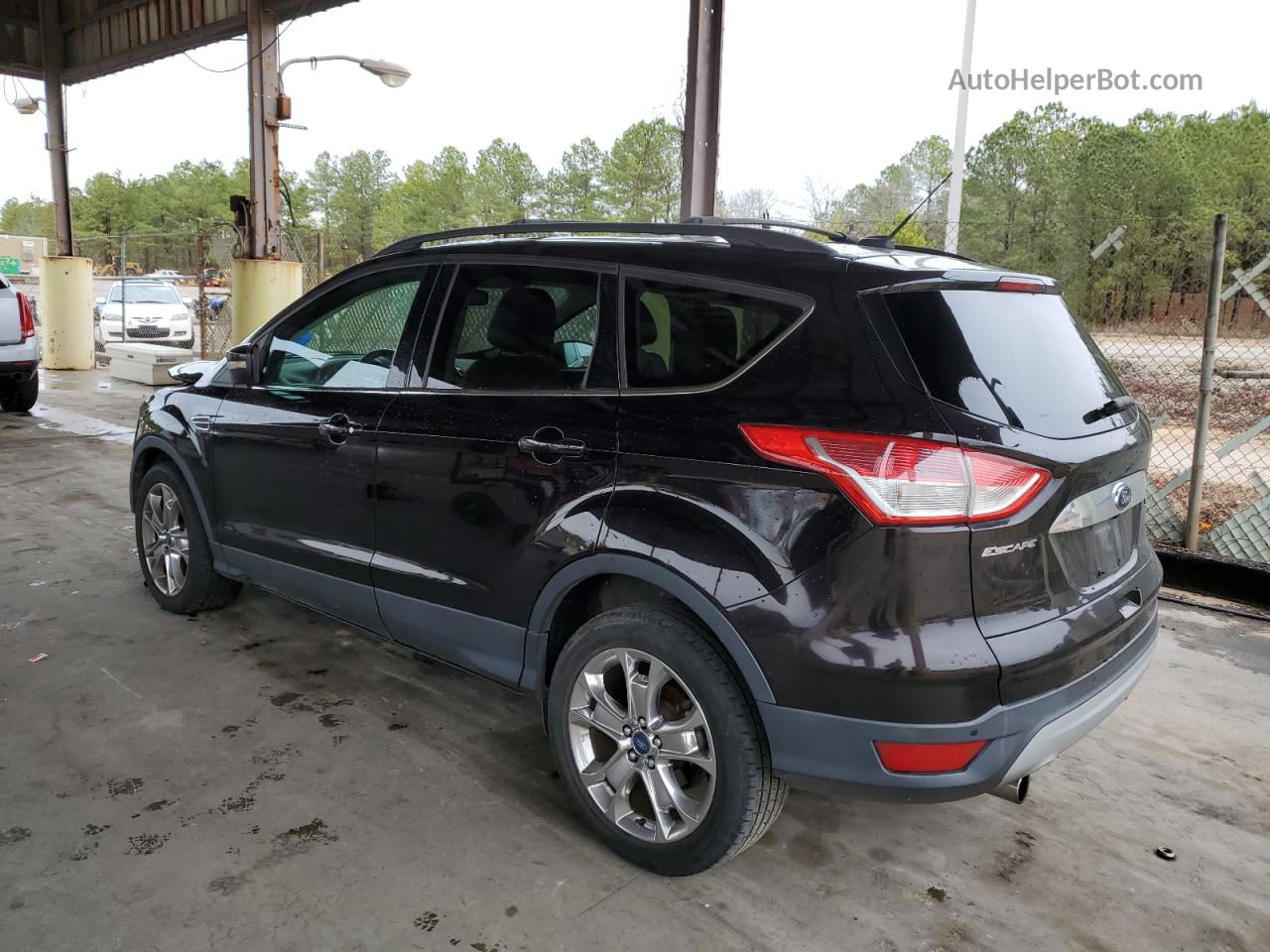 2013 Ford Escape Sel Черный vin: 1FMCU0H98DUB28775