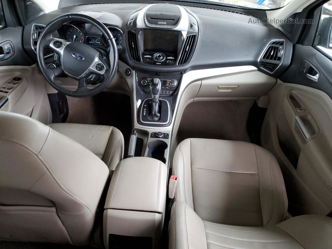 2013 Ford Escape Sel Черный vin: 1FMCU0H98DUB28775