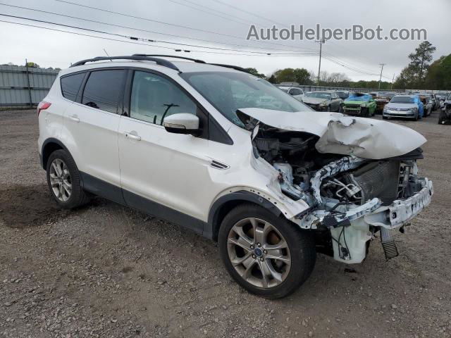 2013 Ford Escape Sel White vin: 1FMCU0H9XDUB78271