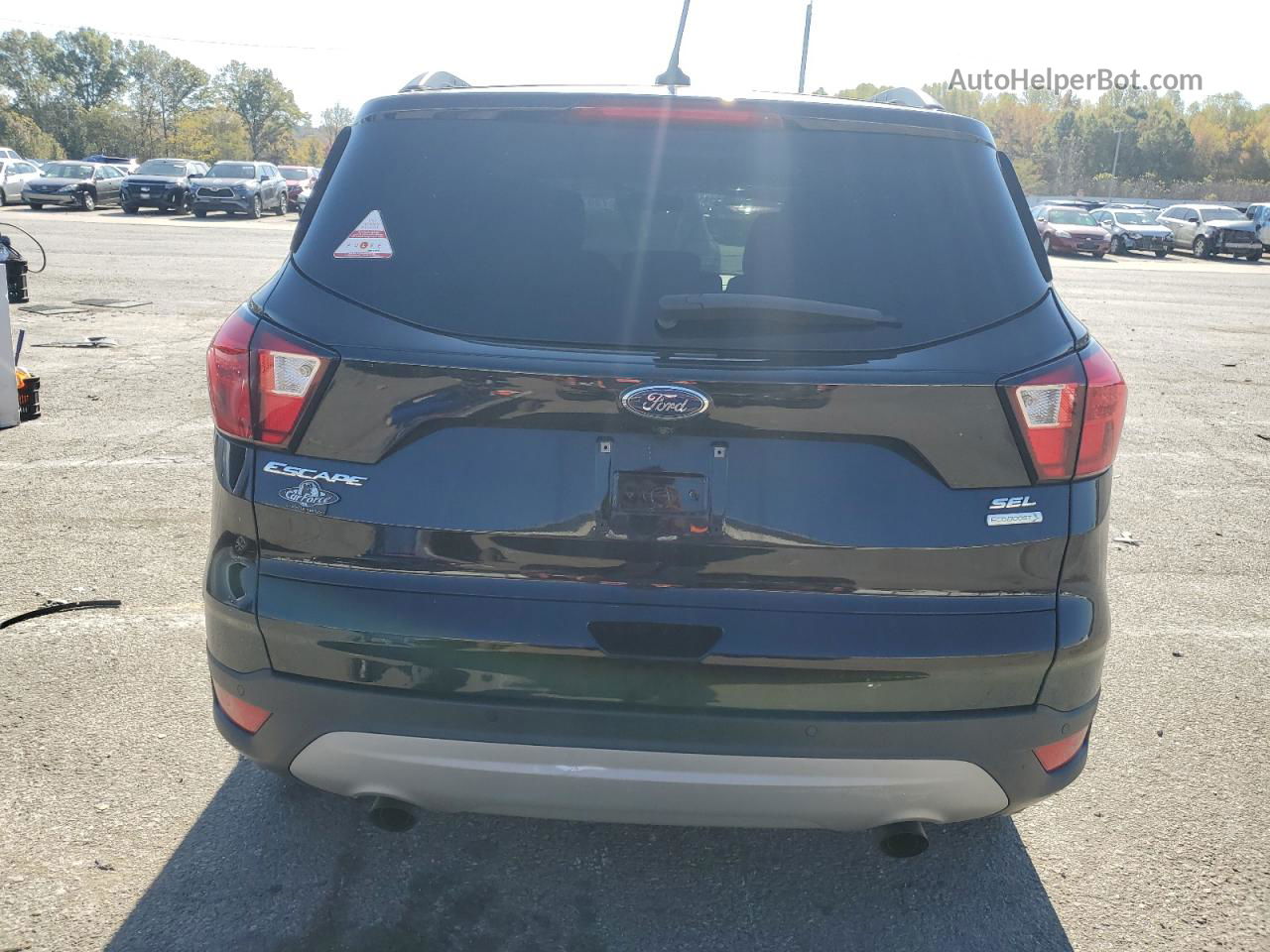 2019 Ford Escape Sel Black vin: 1FMCU0HD0KUB52943