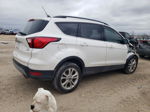 2019 Ford Escape Sel White vin: 1FMCU0HD1KUA62569