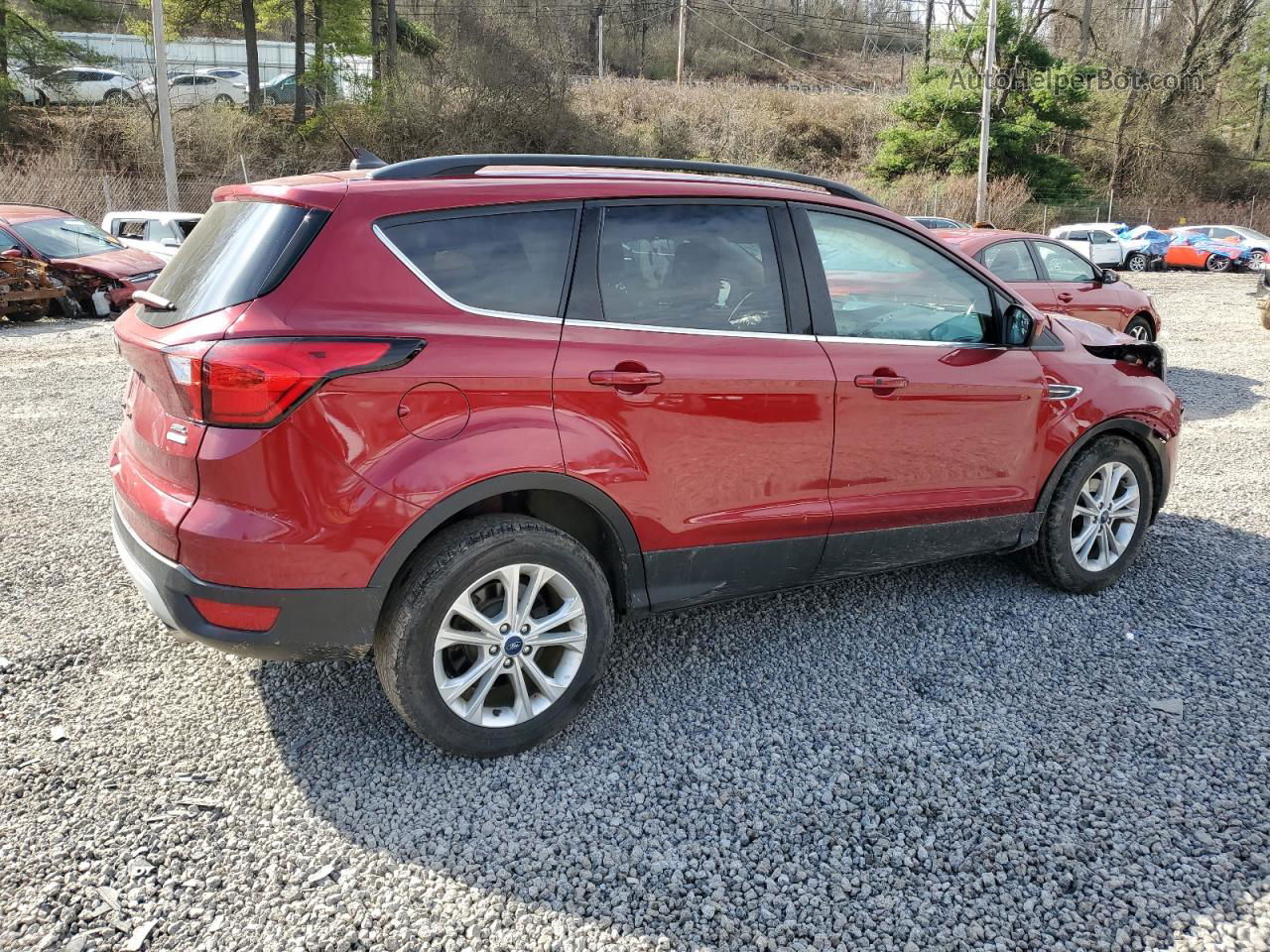 2019 Ford Escape Sel Burgundy vin: 1FMCU0HD5KUA62719