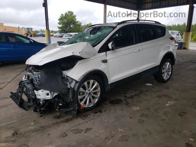 2019 Ford Escape Sel White vin: 1FMCU0HD5KUA87832