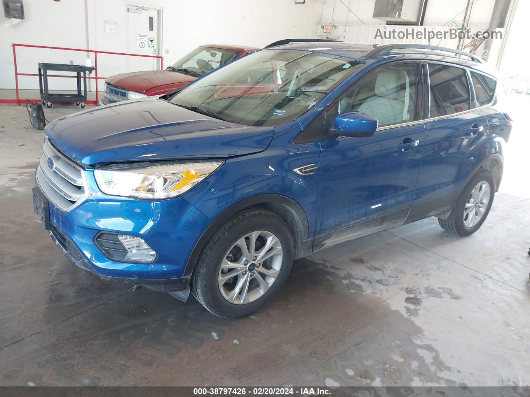 2019 Ford Escape Sel Синий vin: 1FMCU0HD5KUC33081