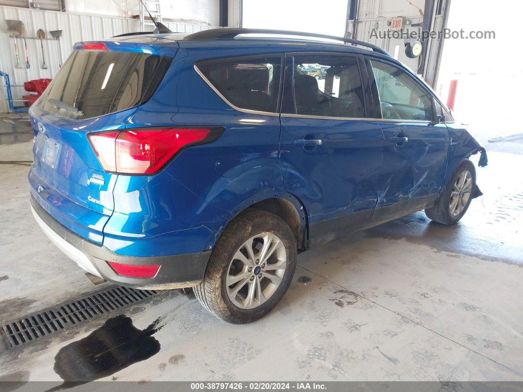 2019 Ford Escape Sel Синий vin: 1FMCU0HD5KUC33081