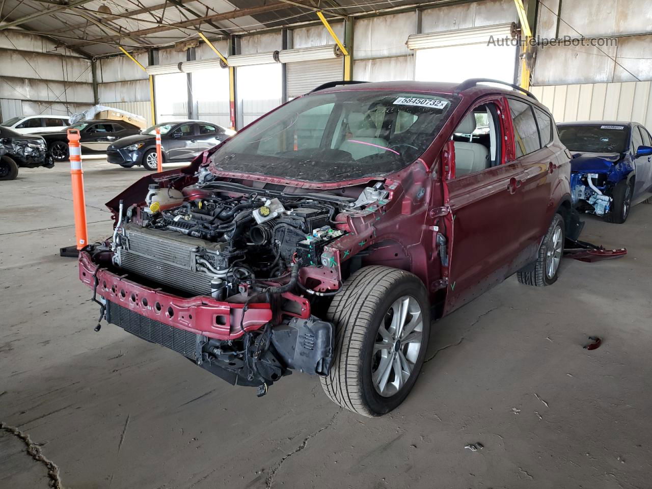 2019 Ford Escape Sel Red vin: 1FMCU0HD6KUA99617