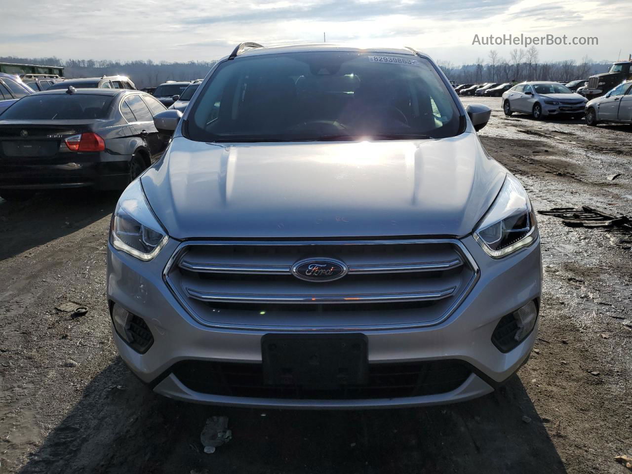 2019 Ford Escape Sel Серебряный vin: 1FMCU0HD6KUB01978