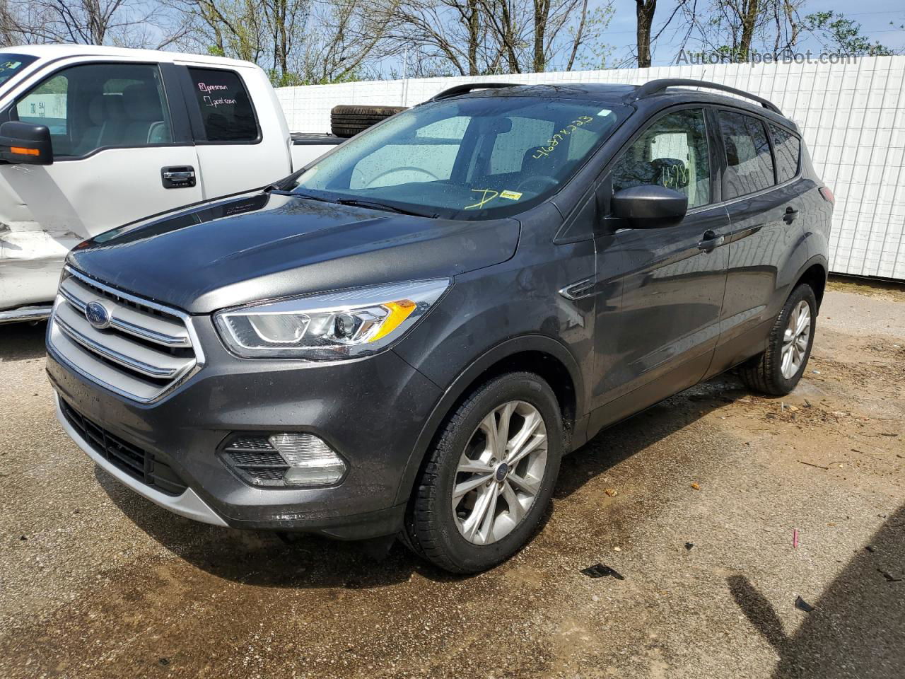 2019 Ford Escape Sel Серый vin: 1FMCU0HD7KUA71518