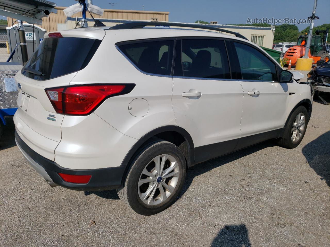 2019 Ford Escape Sel White vin: 1FMCU0HD9KUC31379