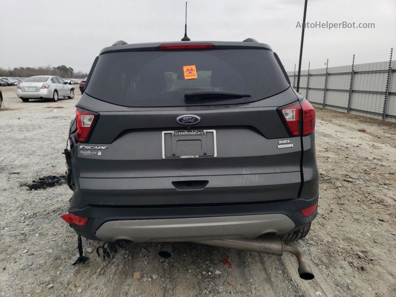 2019 Ford Escape Sel Gray vin: 1FMCU0HDXKUA01771