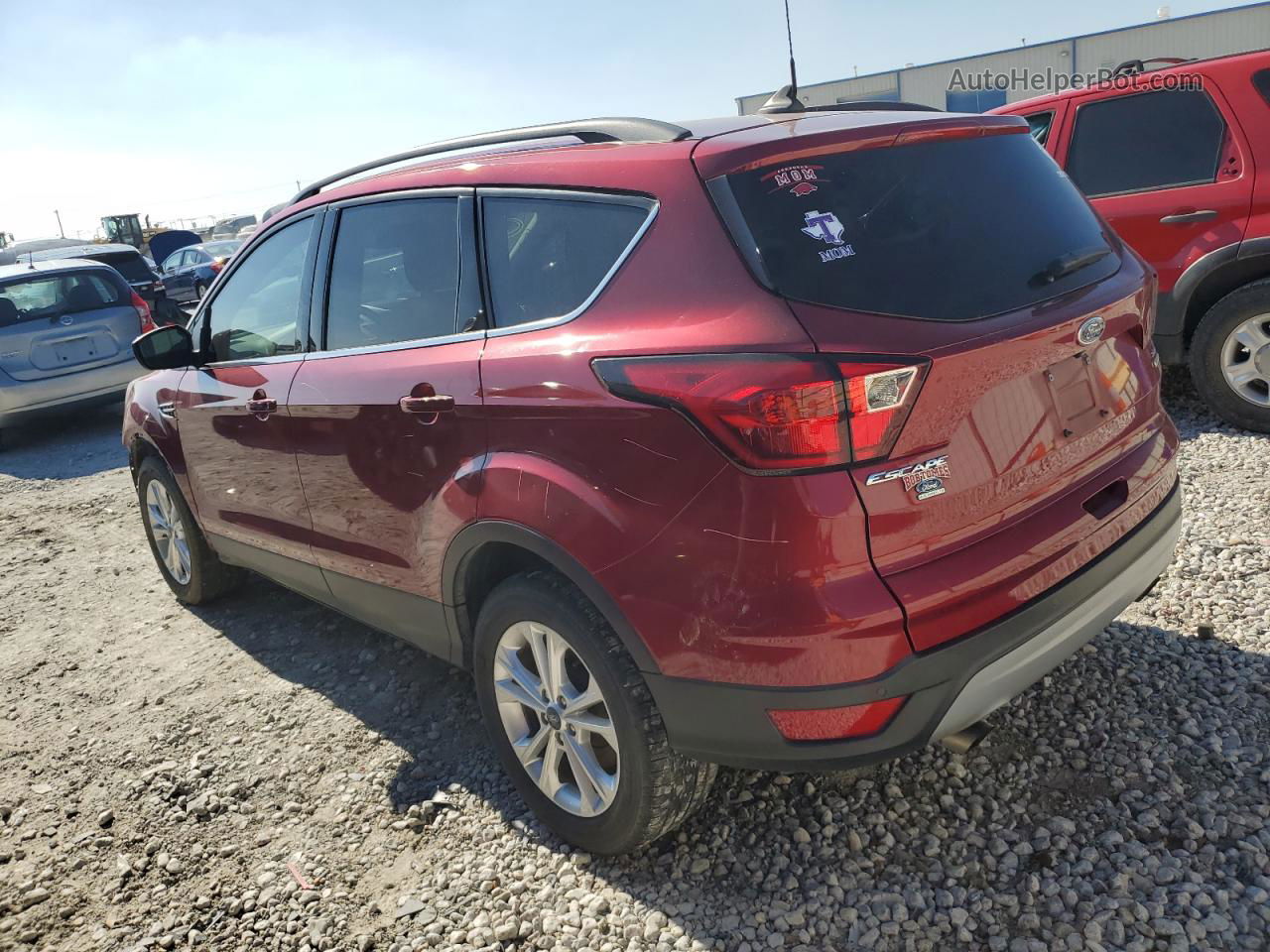 2019 Ford Escape Sel Burgundy vin: 1FMCU0HDXKUA18263