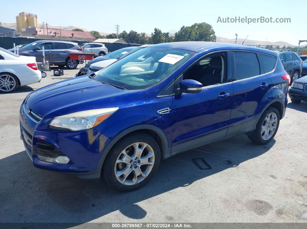 2013 Ford Escape Sel Blue vin: 1FMCU0HX0DUC78717