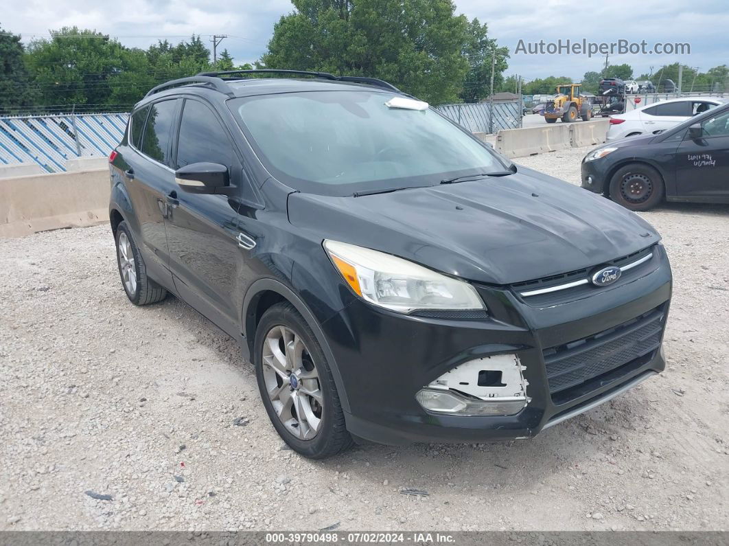 2013 Ford Escape Sel Черный vin: 1FMCU0HX1DUA77831