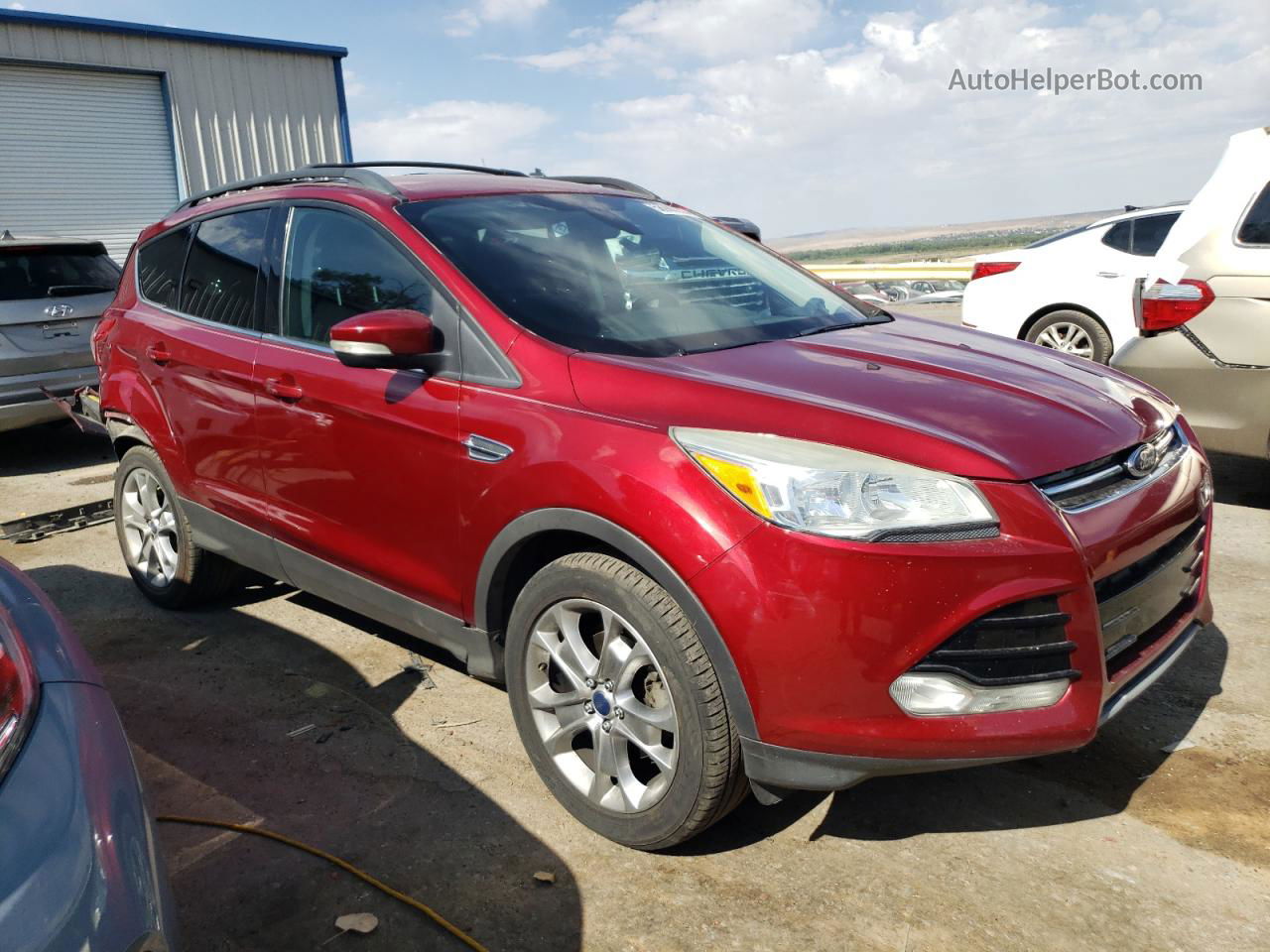 2013 Ford Escape Sel Burgundy vin: 1FMCU0HX1DUA99960