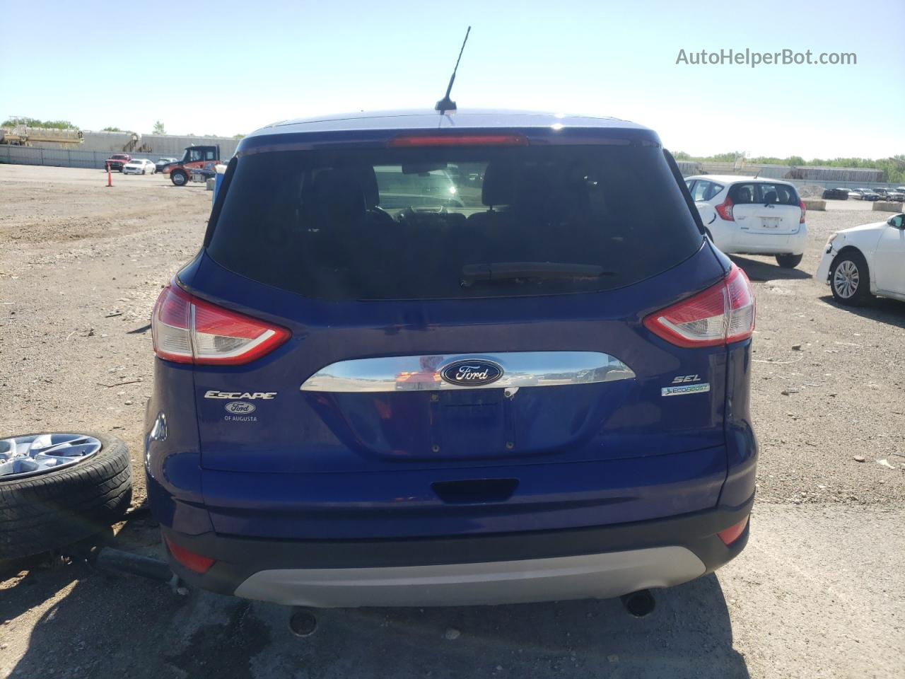 2013 Ford Escape Sel Blue vin: 1FMCU0HX1DUB23352