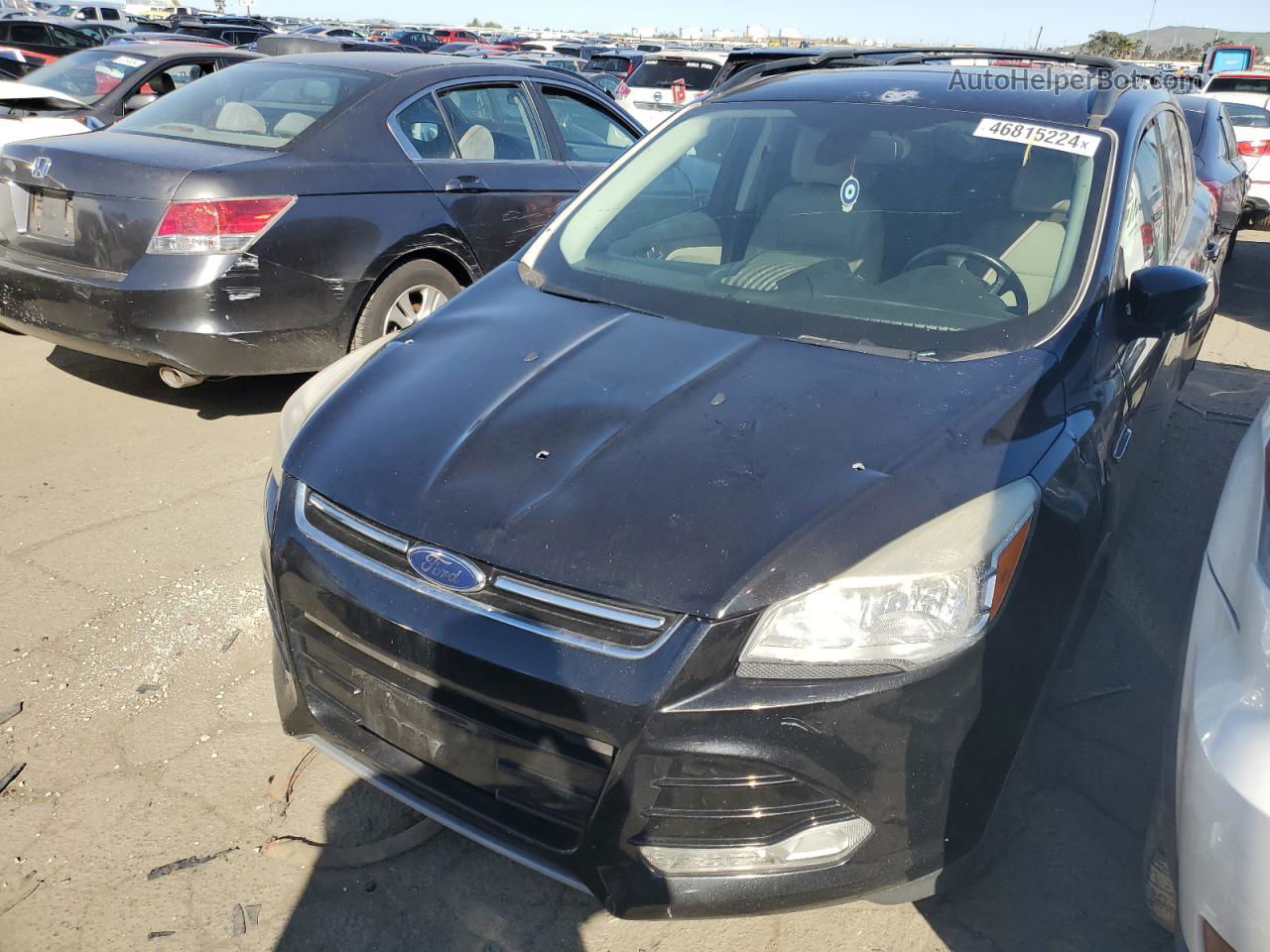 2013 Ford Escape Sel Черный vin: 1FMCU0HX1DUD86506