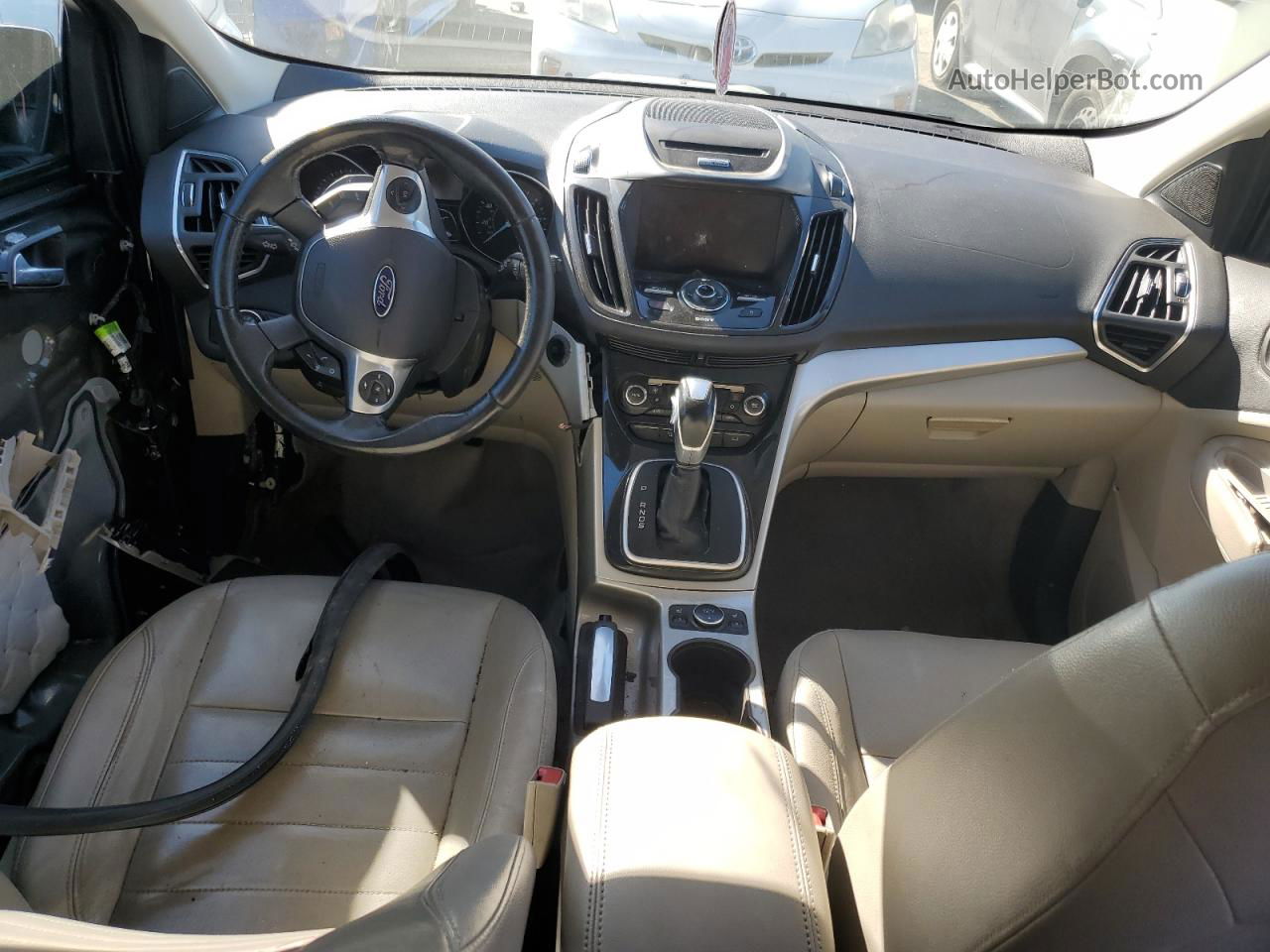 2013 Ford Escape Sel Черный vin: 1FMCU0HX1DUD86506