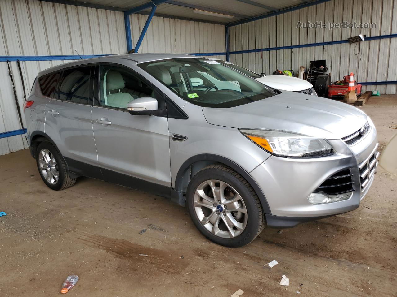 2013 Ford Escape Sel Silver vin: 1FMCU0HX2DUB20671