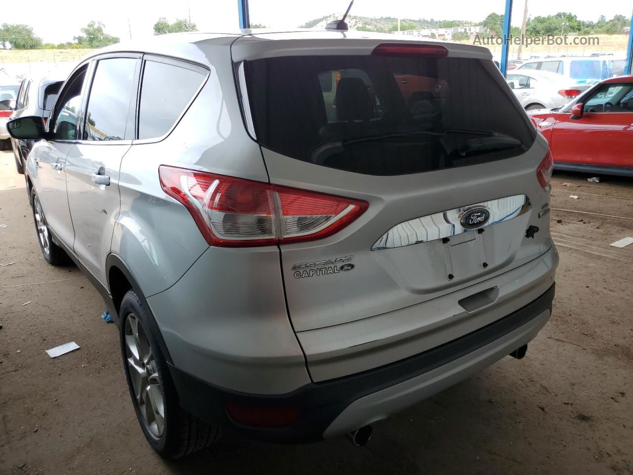 2013 Ford Escape Sel Silver vin: 1FMCU0HX2DUB20671