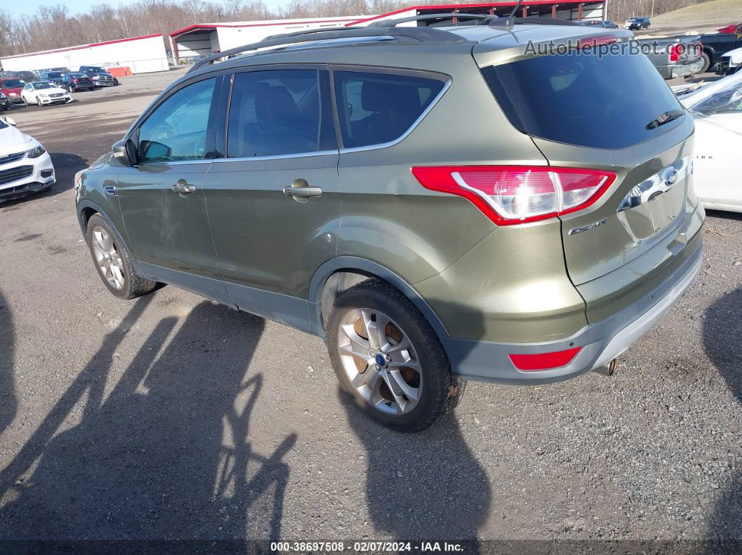 2013 Ford Escape Sel Green vin: 1FMCU0HX3DUA90595