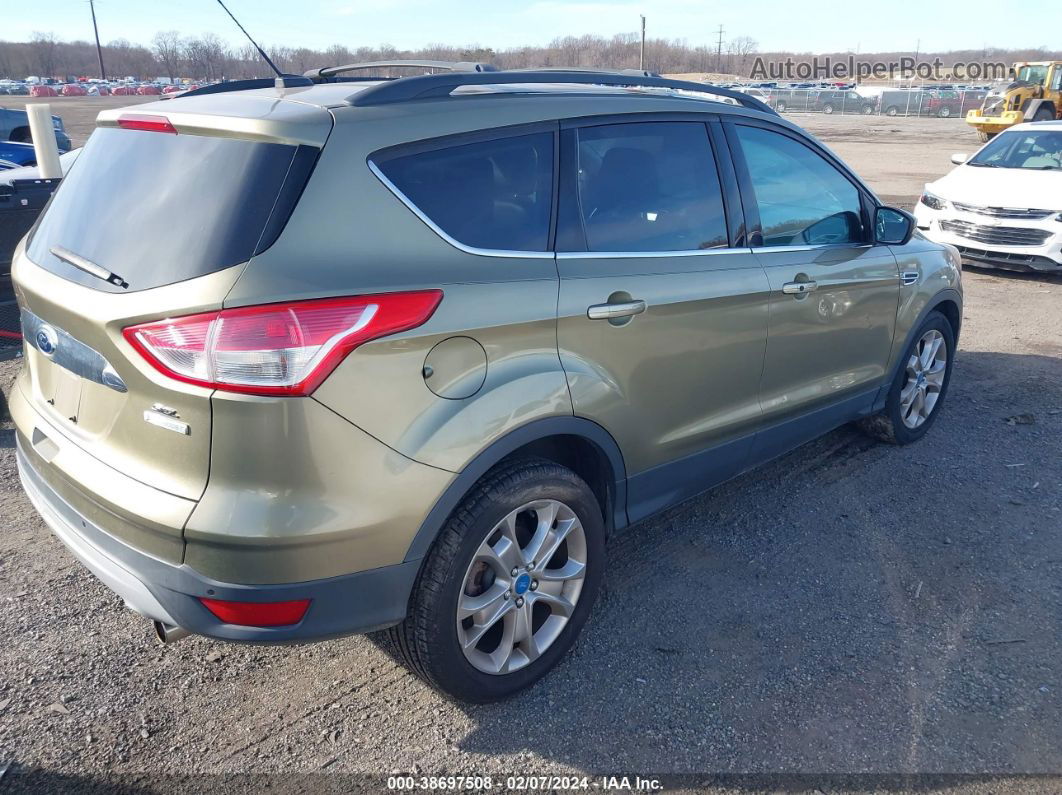 2013 Ford Escape Sel Green vin: 1FMCU0HX3DUA90595