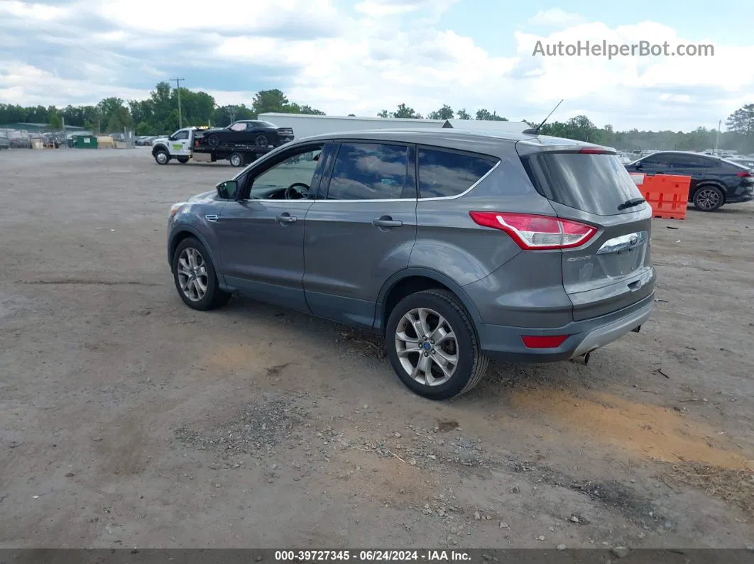 2013 Ford Escape Sel Gray vin: 1FMCU0HX4DUB66003