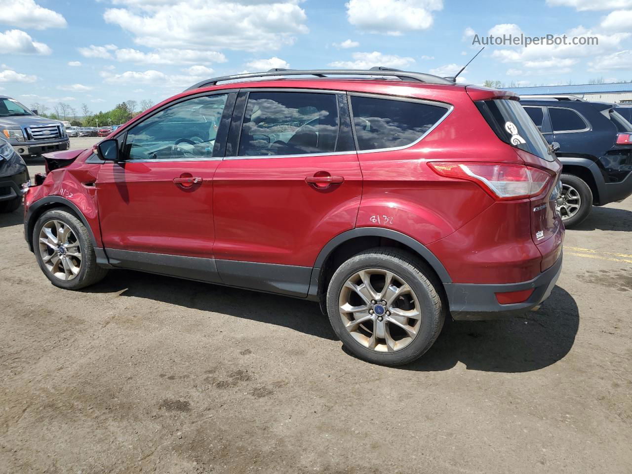 2013 Ford Escape Sel Red vin: 1FMCU0HX4DUD83213