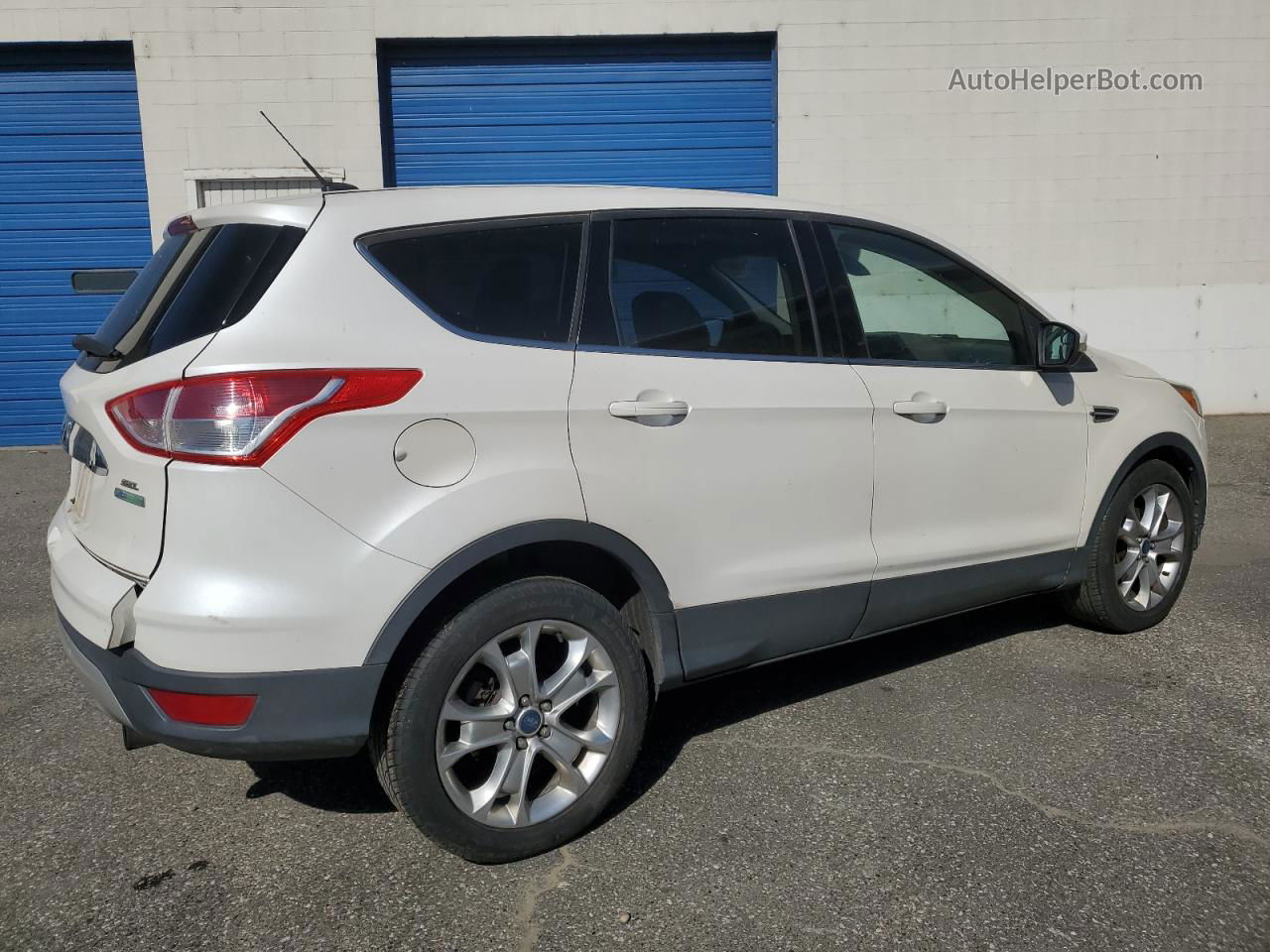 2013 Ford Escape Sel White vin: 1FMCU0HX5DUA55055