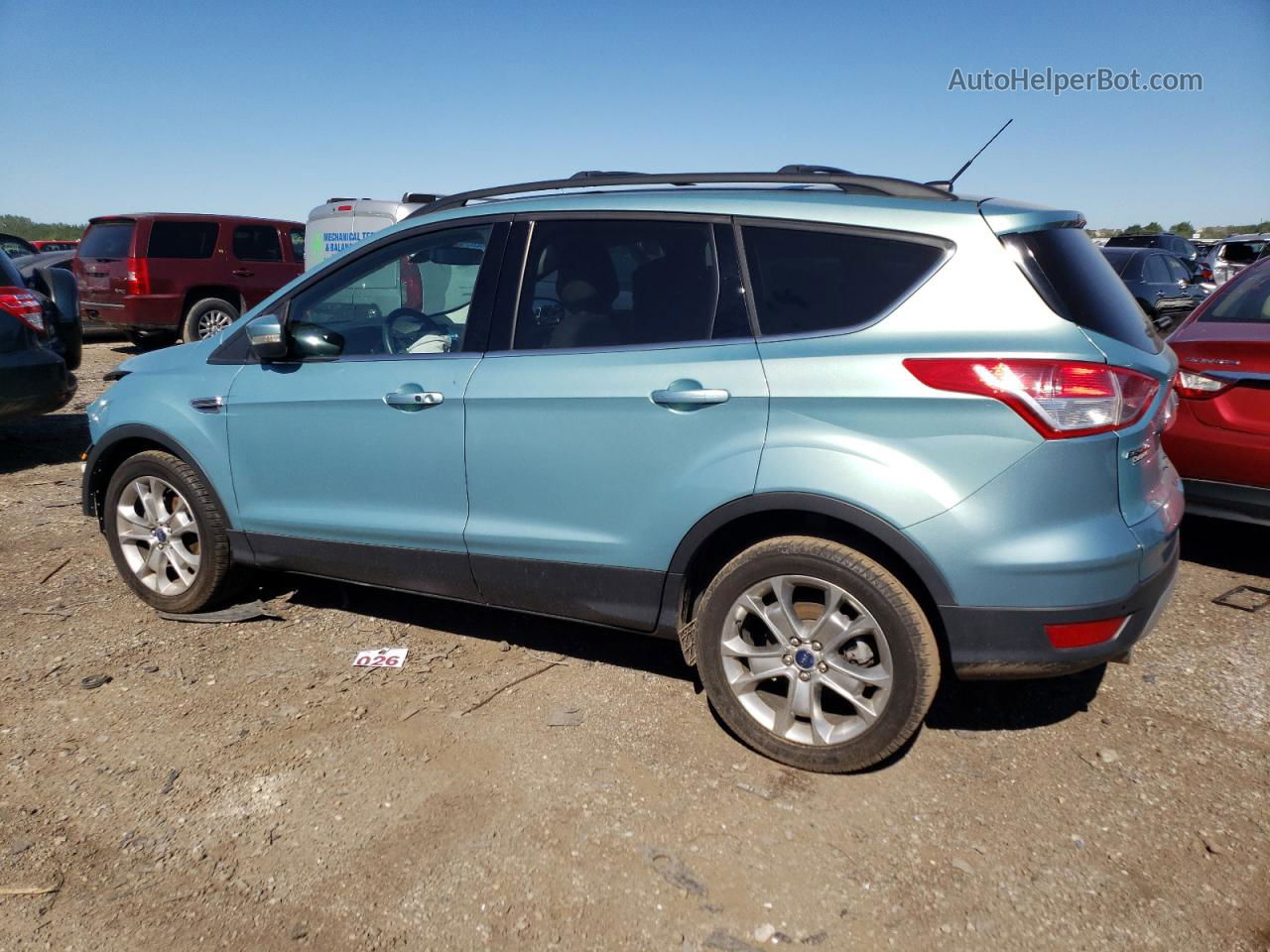 2013 Ford Escape Sel Turquoise vin: 1FMCU0HX5DUB30823