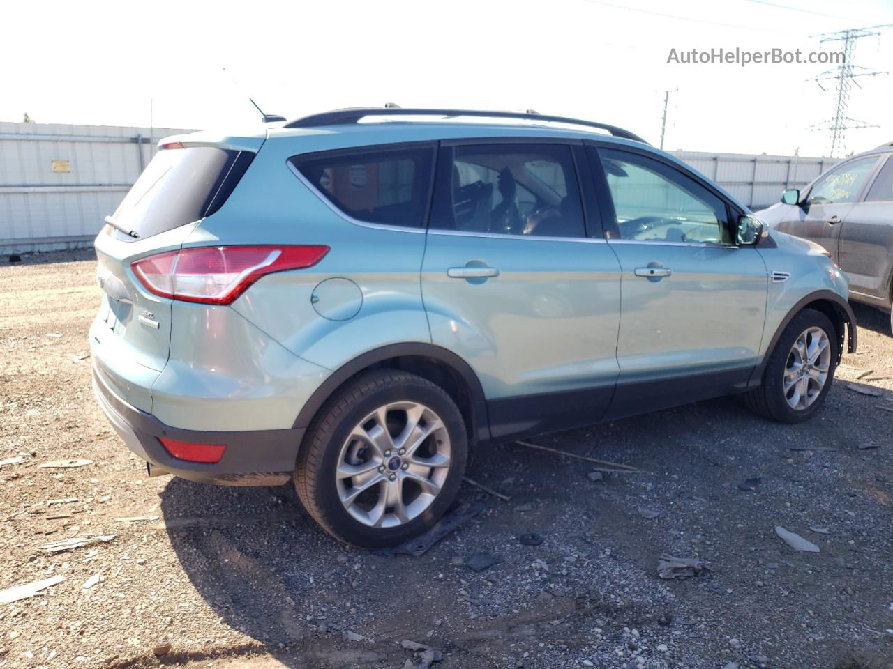 2013 Ford Escape Sel Turquoise vin: 1FMCU0HX5DUB30823