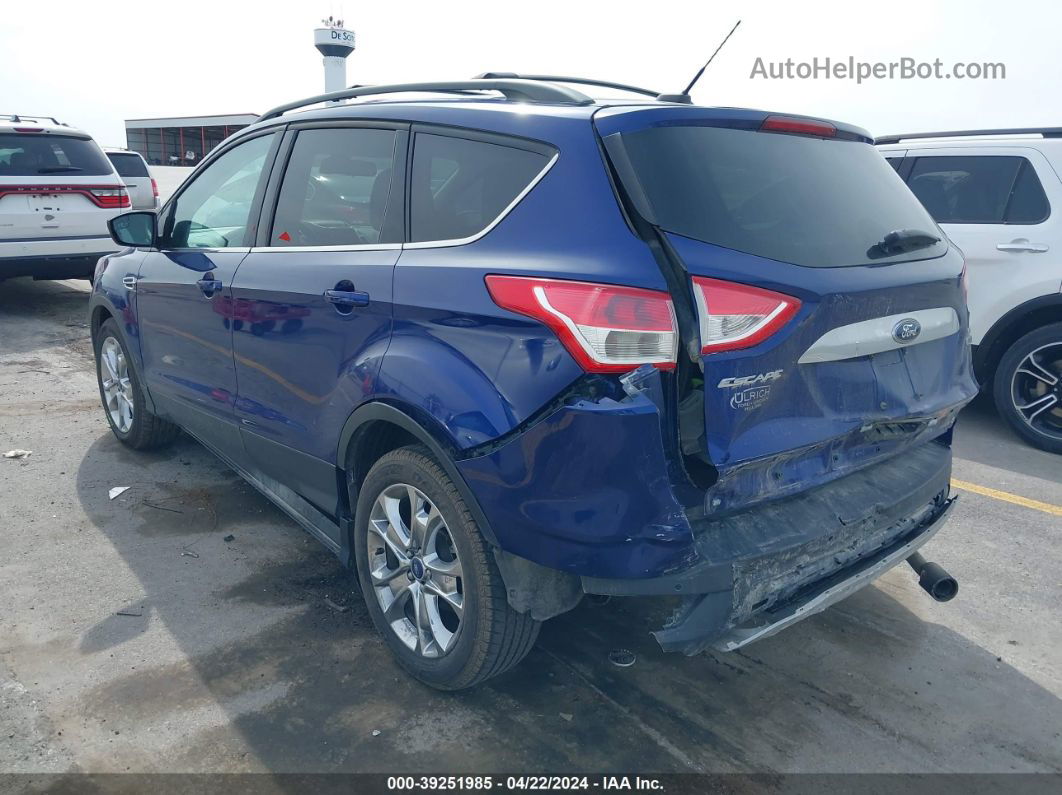 2013 Ford Escape Sel Blue vin: 1FMCU0HX5DUC86053