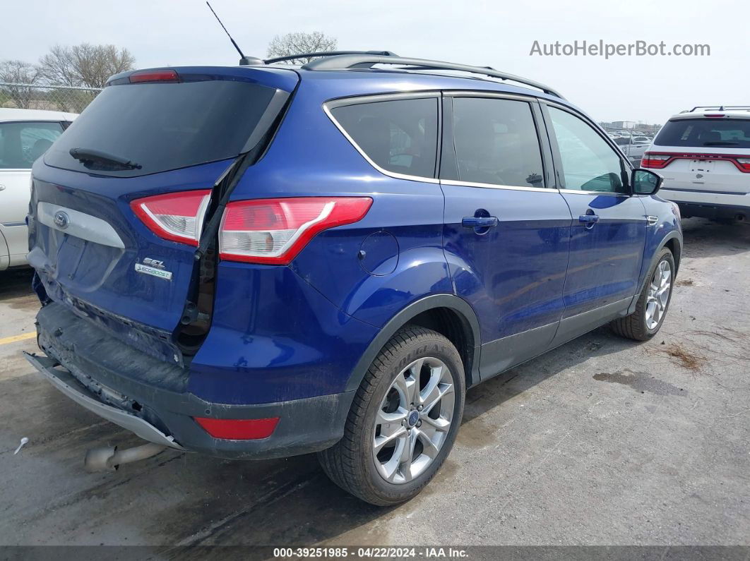 2013 Ford Escape Sel Blue vin: 1FMCU0HX5DUC86053