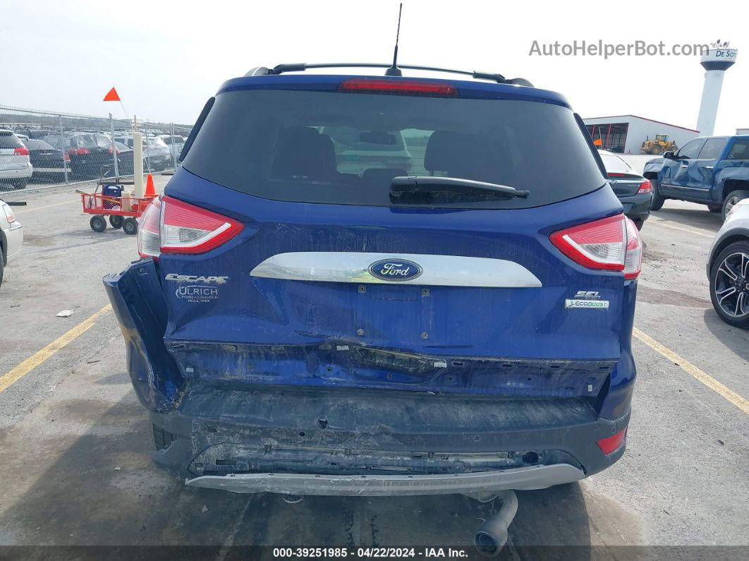 2013 Ford Escape Sel Blue vin: 1FMCU0HX5DUC86053