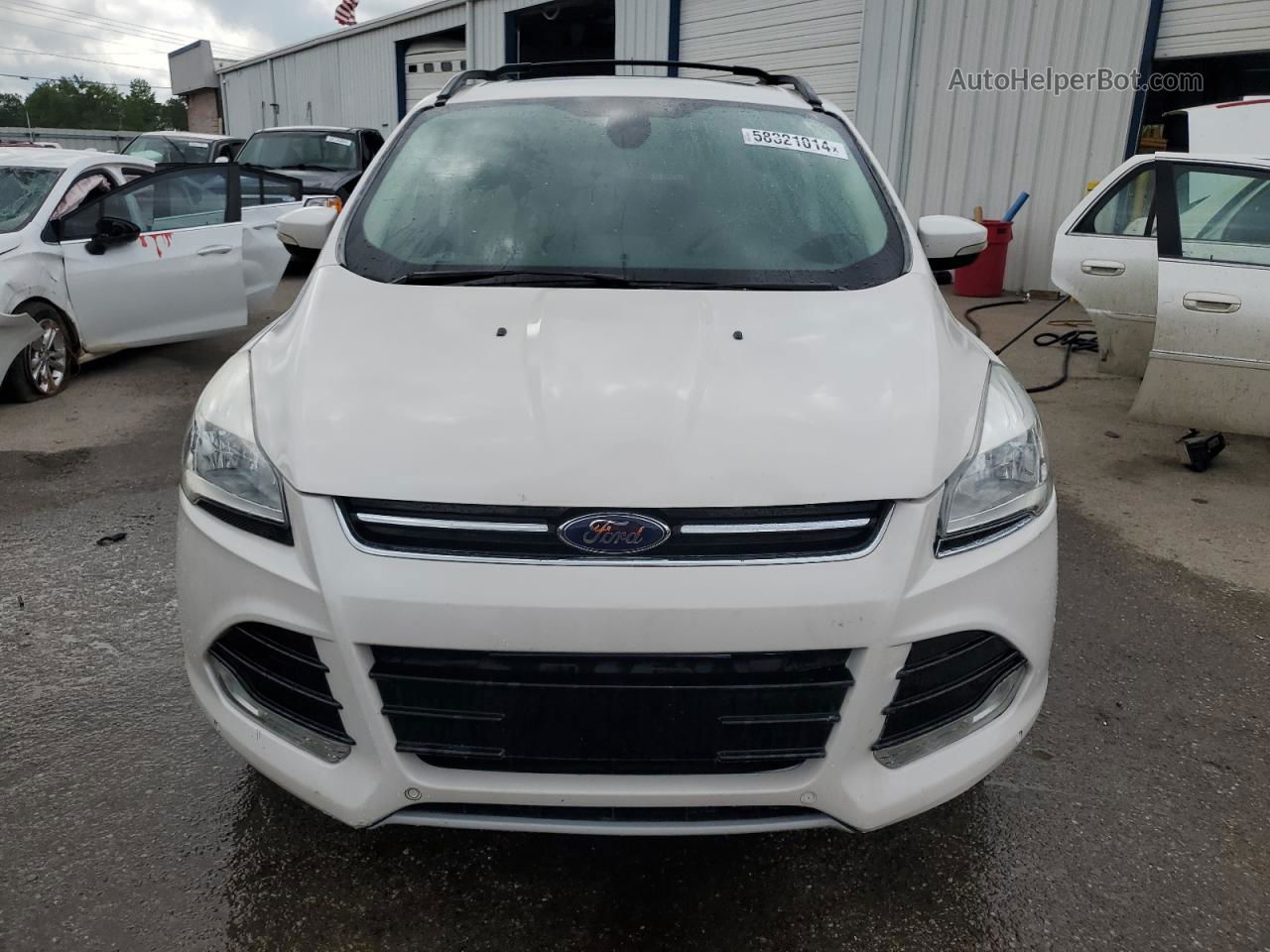 2013 Ford Escape Sel White vin: 1FMCU0HX5DUD64346