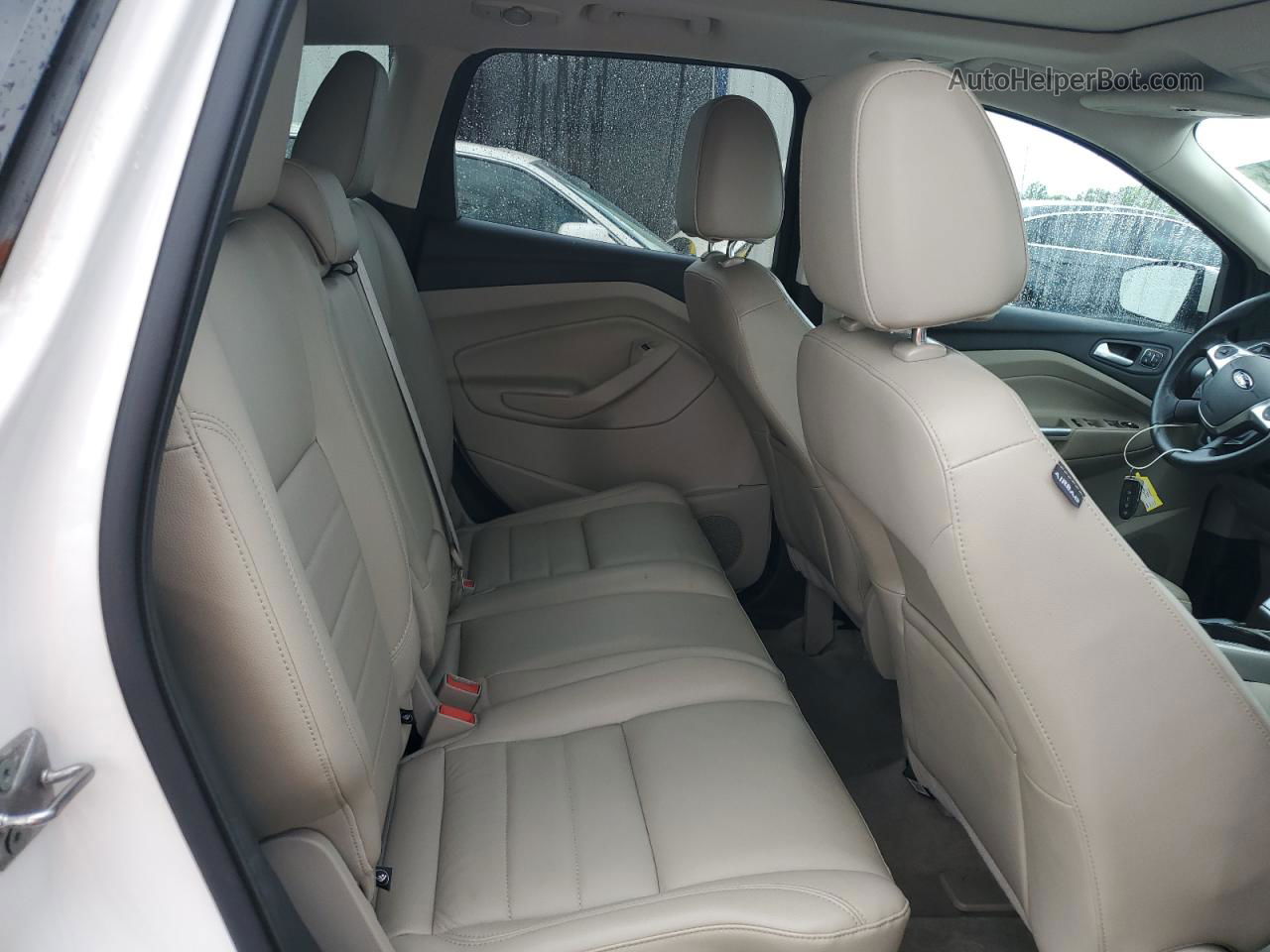 2013 Ford Escape Sel Белый vin: 1FMCU0HX5DUD64346