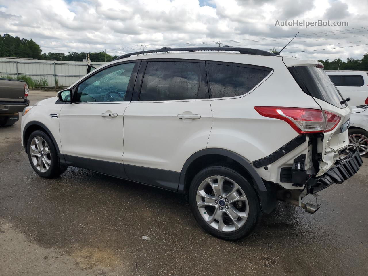 2013 Ford Escape Sel Белый vin: 1FMCU0HX5DUD64346