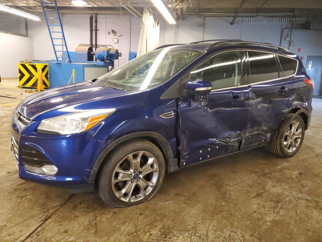 2013 Ford Escape Sel Blue vin: 1FMCU0HX6DUA39656