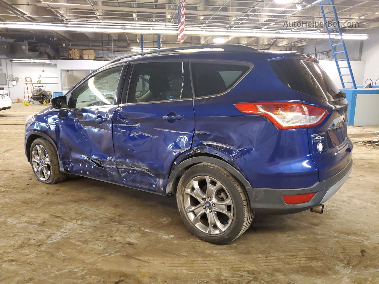 2013 Ford Escape Sel Blue vin: 1FMCU0HX6DUA39656