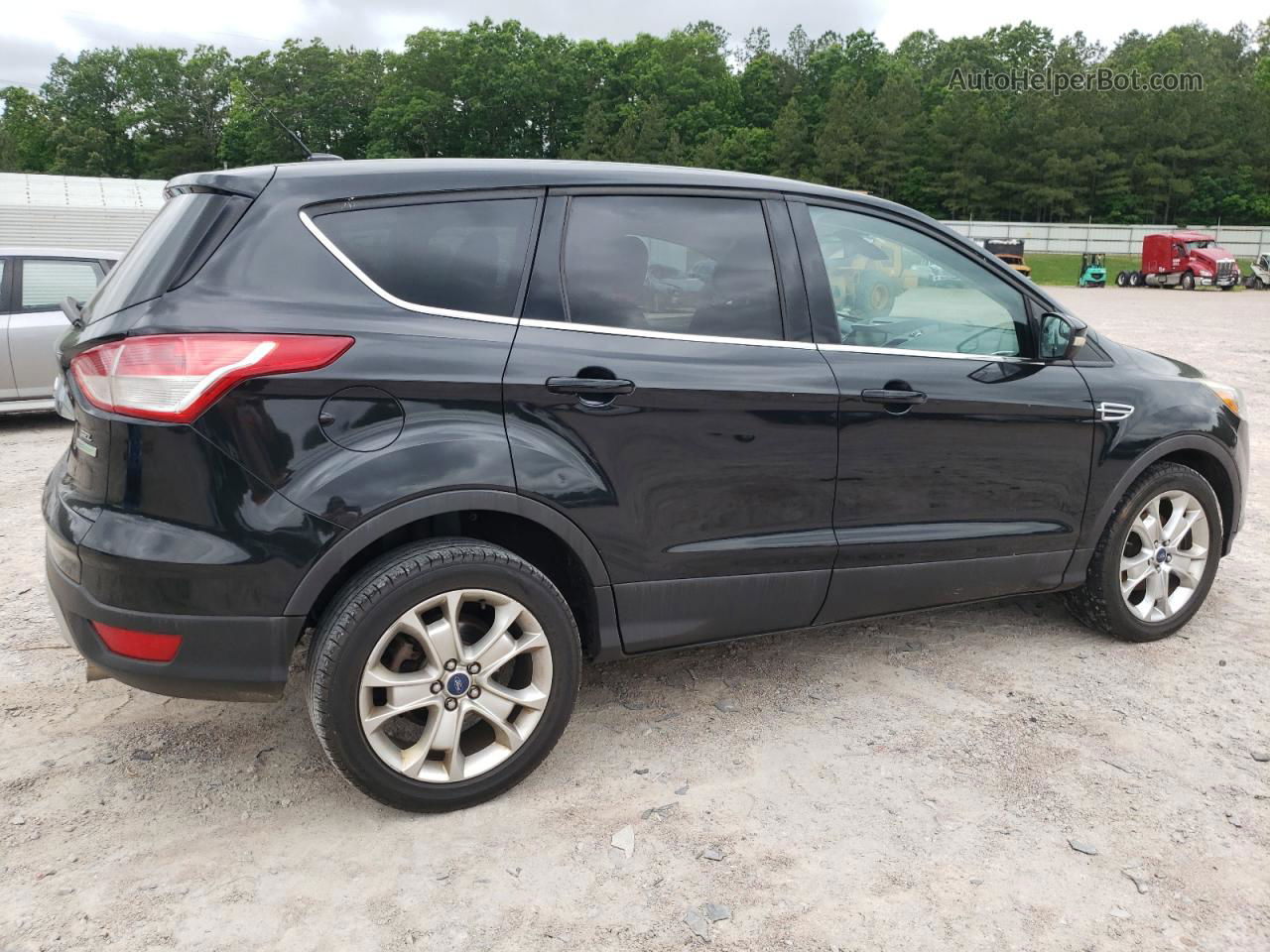 2013 Ford Escape Sel Черный vin: 1FMCU0HX6DUC32891