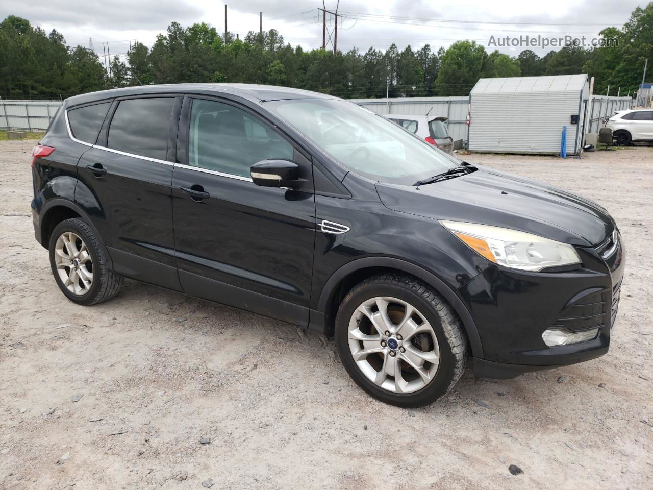 2013 Ford Escape Sel Черный vin: 1FMCU0HX6DUC32891