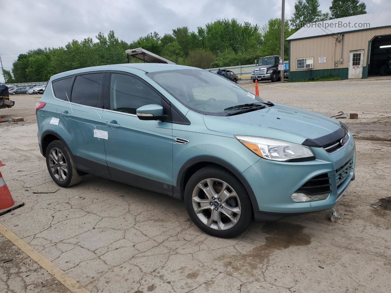 2013 Ford Escape Sel Blue vin: 1FMCU0HX7DUA41982