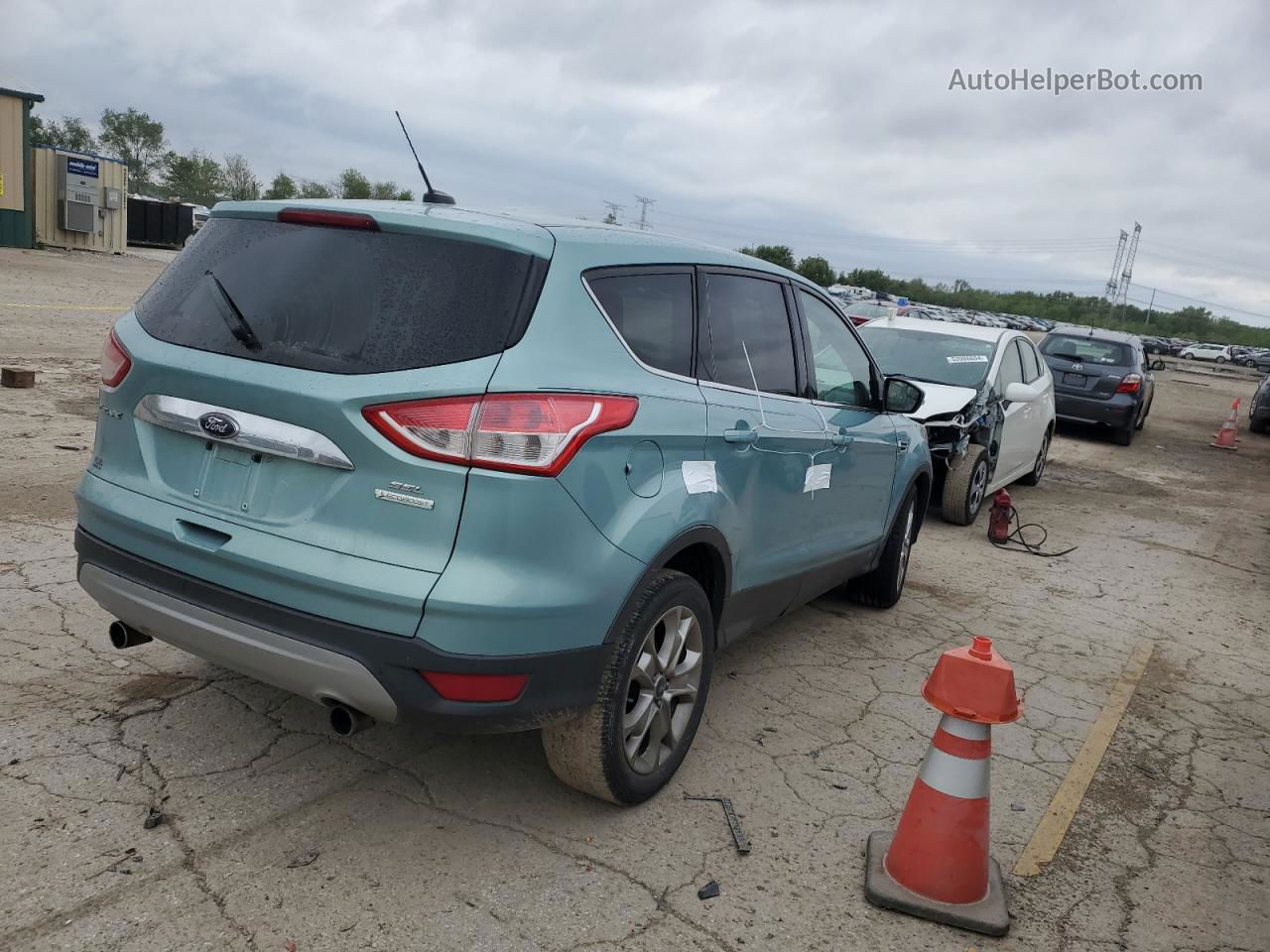 2013 Ford Escape Sel Blue vin: 1FMCU0HX7DUA41982