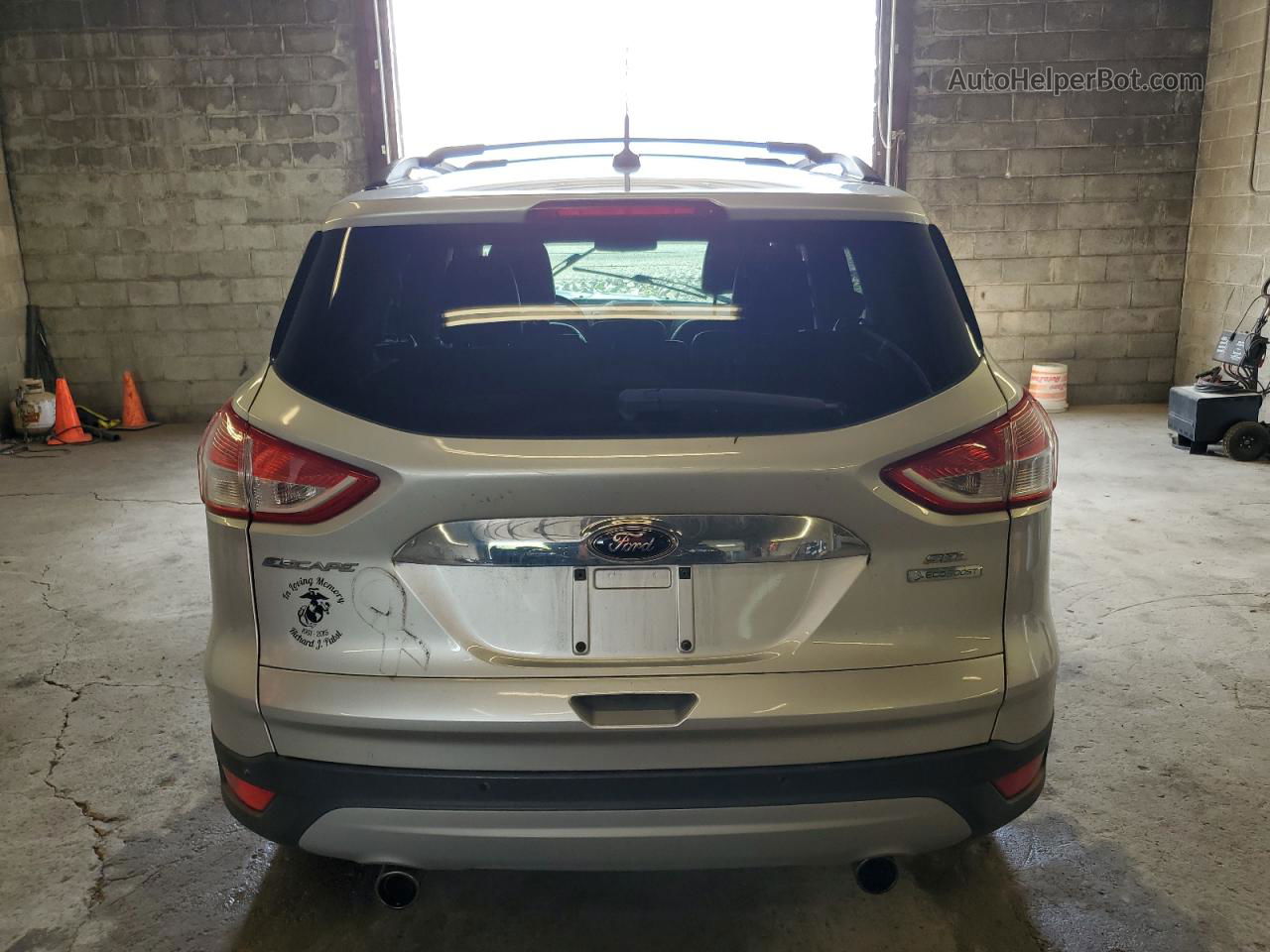 2013 Ford Escape Sel Silver vin: 1FMCU0HX8DUA38735