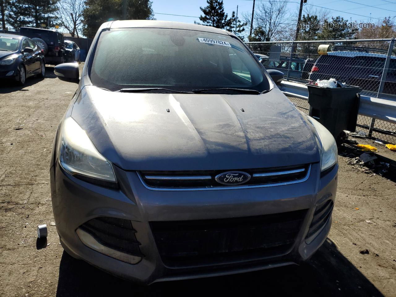 2013 Ford Escape Sel Серый vin: 1FMCU0HX9DUA88642