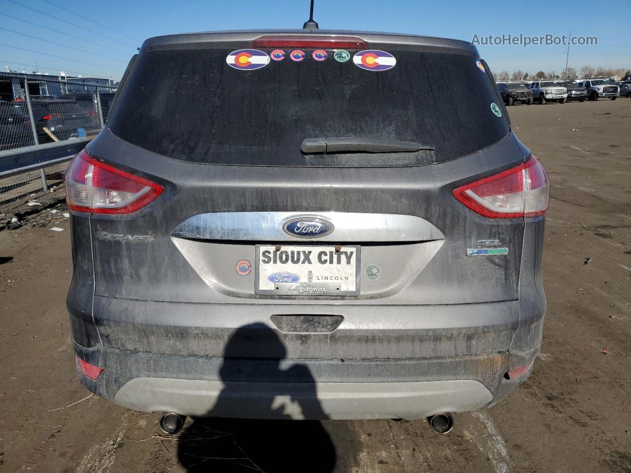 2013 Ford Escape Sel Серый vin: 1FMCU0HX9DUA88642