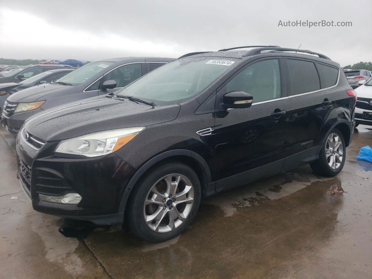 2013 Ford Escape Sel Black vin: 1FMCU0HX9DUB22885