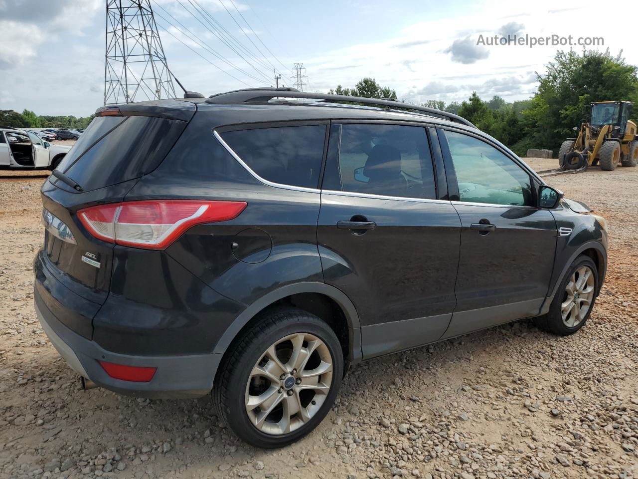 2013 Ford Escape Sel Черный vin: 1FMCU0HXXDUA58629