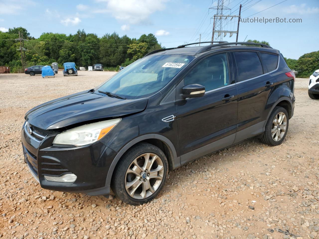 2013 Ford Escape Sel Black vin: 1FMCU0HXXDUA58629