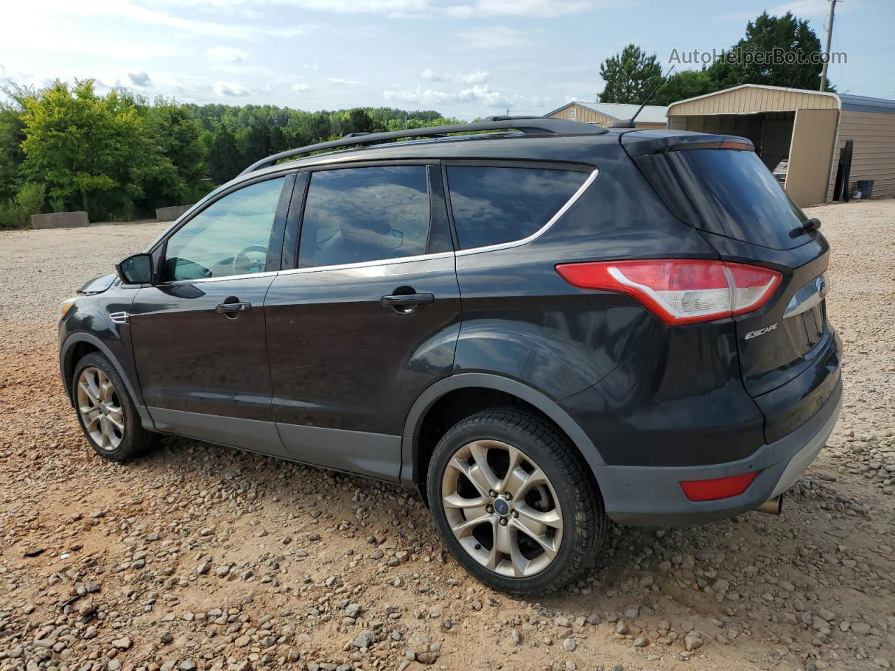 2013 Ford Escape Sel Черный vin: 1FMCU0HXXDUA58629